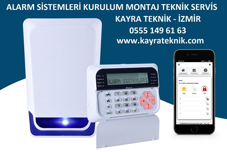 İzmir Alarm Sistemleri Kurulum Montaj Servis 0555 149 61 63