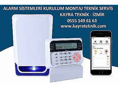 İzmir Alarm Sistemleri Kurulum Montaj Servis 0555 149 61 63