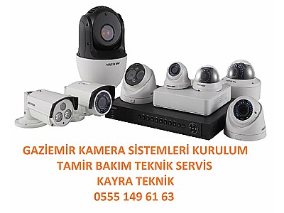 Gaziemir Kameracı Güvenlik Kamera Sistemleri Kurulum Montaj Tamir Teknik Servis