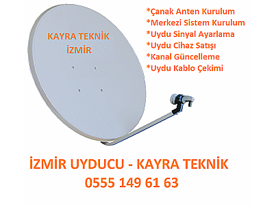 İzmir Uyducu Çanak Anten Montaj Kurulum Uydu Sinyal Ayarlama Kanal Güncelleme Kablo Çekimi